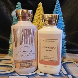 NWT Bath & Body Works Champagne Toast Duo - Pink and Gold